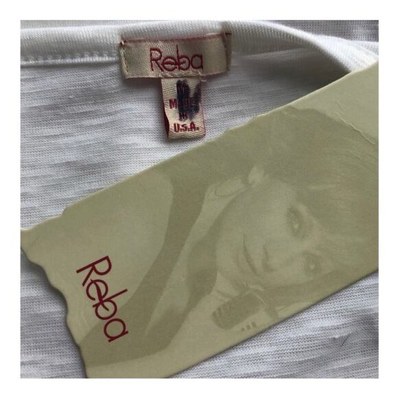 Reba On The Horizon Western Ruched Sleeve Embellished Cowgirl Blouse Medium NWT - Picture 9 of 16